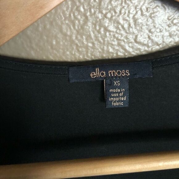 Ella Moss Black Fringe Tassel Top - Picture 4 of 5